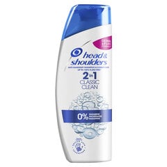 Шампунь против перхоти Head&Shoulders Classic Clean 2в1, 360 мл цена и информация | Шампуни | pigu.lt