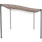 Laisvai pastatoma pavėsinė, UNI_GAZEBO_3X4T1, 4 m. x 3 m. x 2,5 m., smėlio spalvos цена и информация | Pavėsinės | pigu.lt