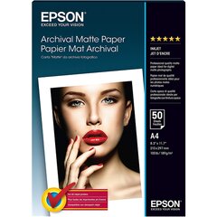 Бумага Epson Archival Matte Paper А4, 50 листов цена и информация | Канцелярские товары | pigu.lt