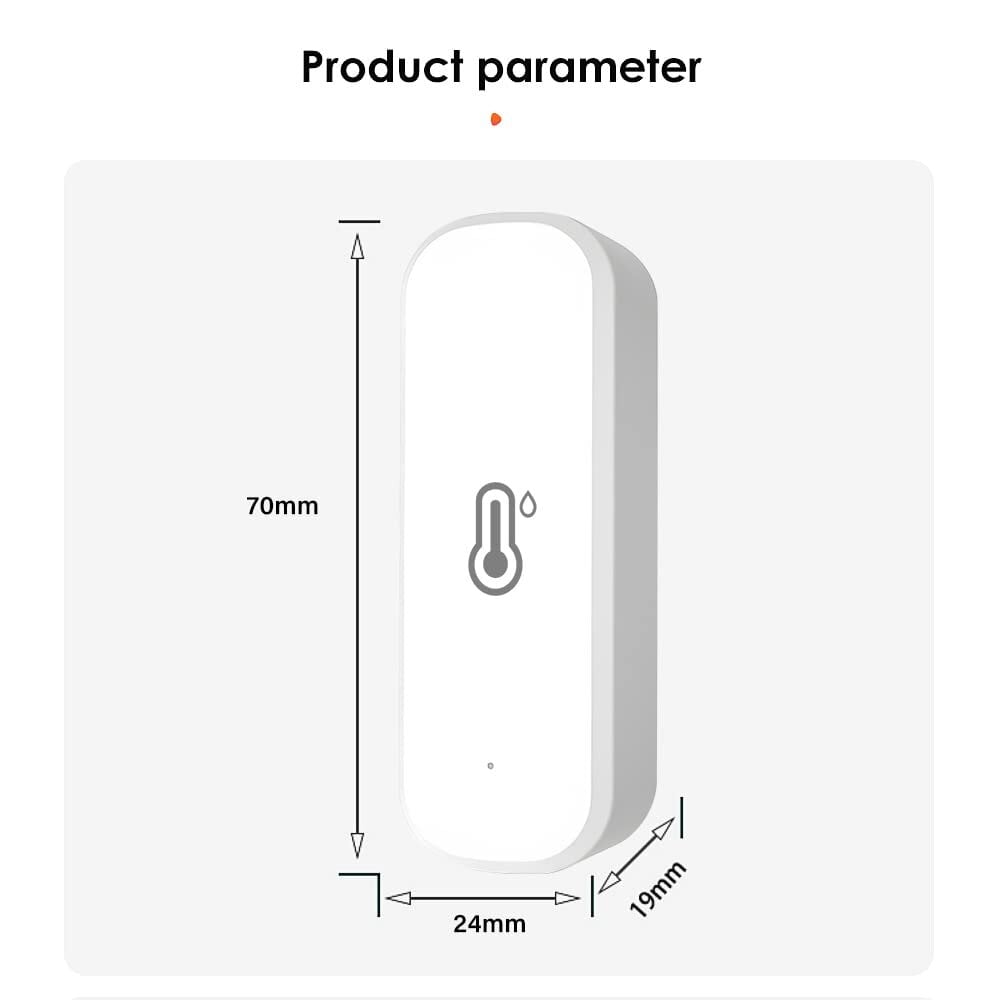 WiFi Tuya Smart temperatūros ir drėgmės jutiklis, WiFi kambario termometras ir higrometras цена и информация | Drėgmės, temperatūros, pH, ORP matuokliai | pigu.lt