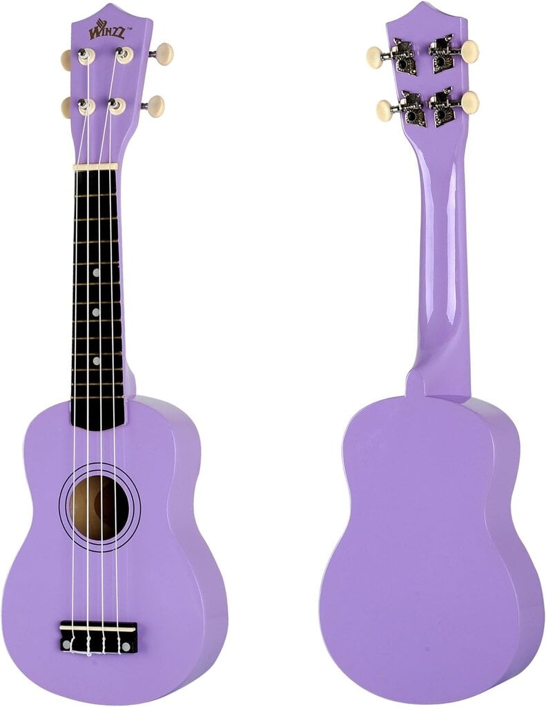 Winzz soprano ukulelės rinkinys, violetinė kaina ir informacija | Gitaros | pigu.lt