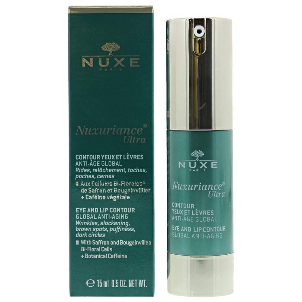 Paakių ir lūpų kontūrų kremas Nuxe Nuxuriance Ultra, 15 ml цена и информация | Paakių kremai, serumai | pigu.lt