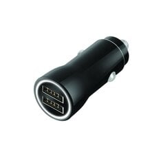 Tiemme 2xUSB automobilinis pakrovėjas, 12W, juodas kaina ir informacija | Krovikliai telefonams | pigu.lt