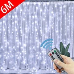 (3M(W)X1M(A) 100 LEDSMmulticolor)LED užuolaidų girlianda ant lango USB styginiai šviestuvai Fairy Festoon nuotolinio valdymo pultas dų vestuvių dekoracijos namų kambariui kaina ir informacija | Kalėdinės dekoracijos | pigu.lt