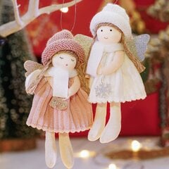 (Y23-022 Pink) Naujųjų metų dovana Miela dų angelo lėlė dų eglutės papuošalas Noel Deco dų puošmena Natal Navidad dekorui цена и информация | Рождественские украшения | pigu.lt