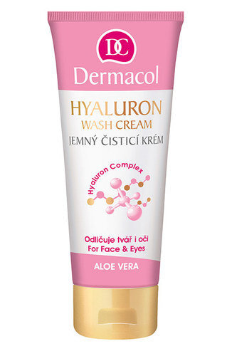 Veido prausiklis Dermacol Hyaluron Wash Cream 100 ml цена и информация | Veido prausikliai, valikliai | pigu.lt