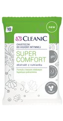 Intymios higienos servetėlės cleanic Comfort., 10 vnt. kaina ir informacija | Intymios higienos prausikliai | pigu.lt