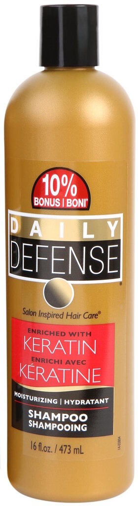 Šampūnas plaukams su keratinu Daily Defense Keratin 473 ml kaina ir informacija | Šampūnai | pigu.lt