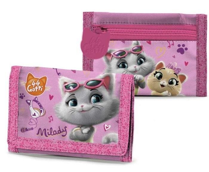 Piniginė mergaitėms 44 Pink Cats цена и информация | Aksesuarai vaikams | pigu.lt