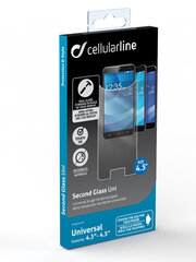 Cellularline Line Universal 4.5" цена и информация | Защитные пленки для телефонов | pigu.lt