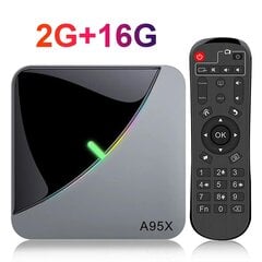 Smart TV BOX A95X F3 Air 4K 2.4G/5G Dual Wifi RGB Light Amlogic S905X3 4GB 32GB 64GB Android 9 set Top TV Box kaina ir informacija | TV imtuvai (priedėliai) | pigu.lt