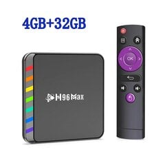 W2 Smart TV Box Android 11 4GB 32GB 64GB AV1 Quad Core WIFI6 4K set Top Box Media Player TV Box kaina ir informacija | TV imtuvai (priedėliai) | pigu.lt