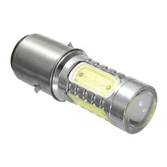 12v Ba20d H6 4 Cob Led balta lemputė, skirta motociklo dviračio mopedo keturračio priekiniam žibintui kaina ir informacija | Staliniai šviestuvai | pigu.lt