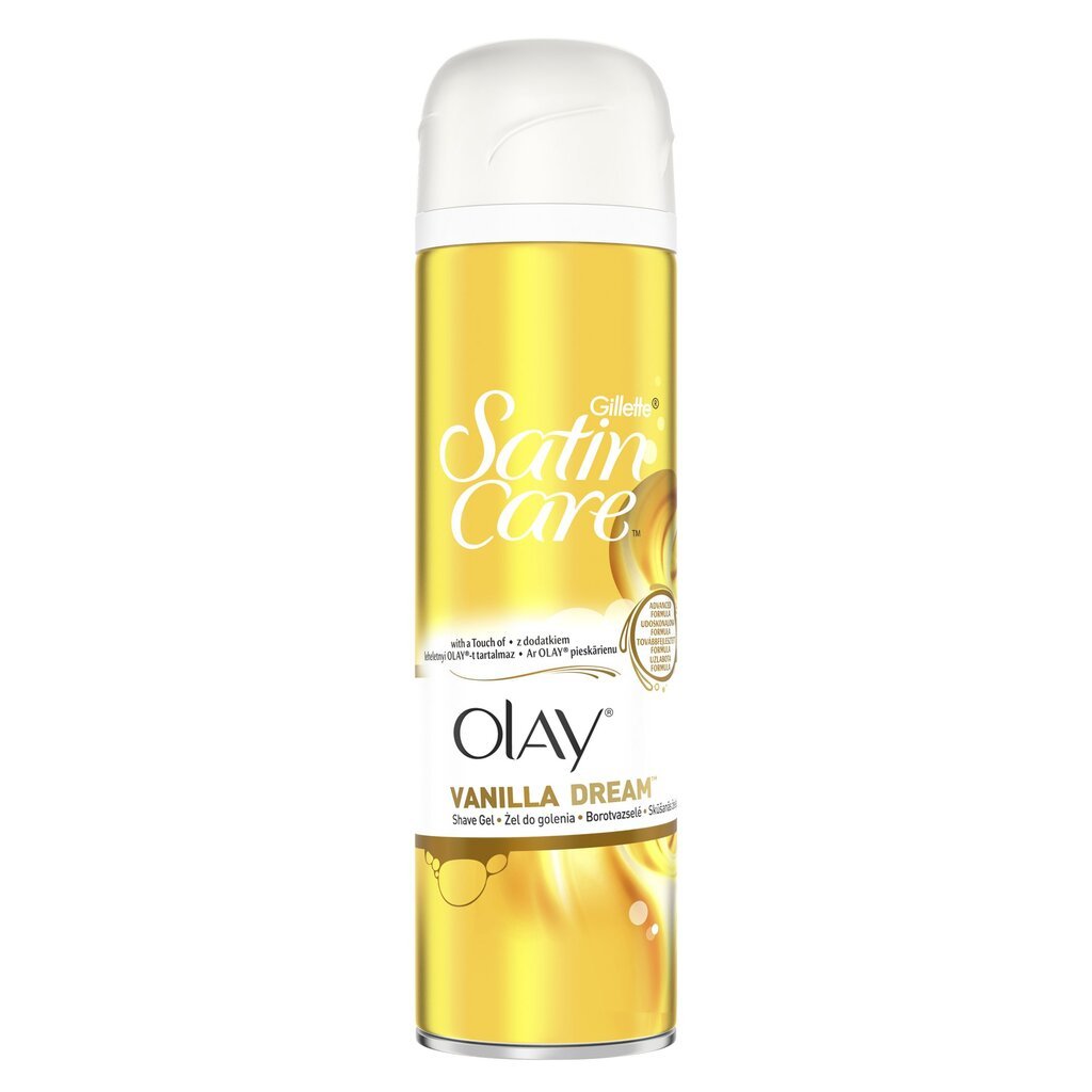 Skutimosi želė Gillette Satin Care Olay Vanilla Dream 200 ml цена и информация | Skutimosi priemonės ir kosmetika | pigu.lt