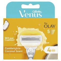 Skustuvo galvutės Gillette Venus&Olay, 4 vnt. kaina ir informacija | Skutimosi priemonės ir kosmetika | pigu.lt