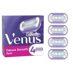 Skustuvo galvutės Gillette Venus Deluxe Smooth Swirl, 4 vnt. kaina ir informacija | Gillette Asmens higienai | pigu.lt