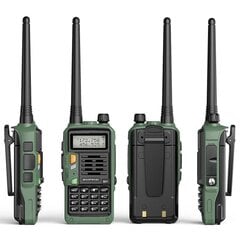 Baofeng Uv S9 Plus galingas delninis siųstuvas-imtuvas su Uhf Vhf dviejų juostų ilgo nuotolio Walkie Talkie Ham Uv5r dvipusis radijas žalias kaina ir informacija | Domofonai | pigu.lt