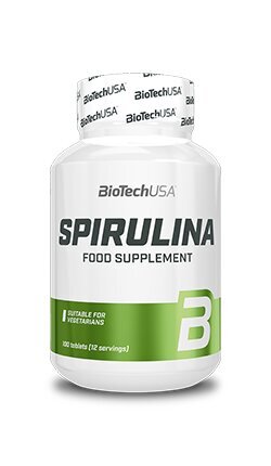 Biotech Spirulina, 100 tab. цена и информация | Vitaminai | pigu.lt