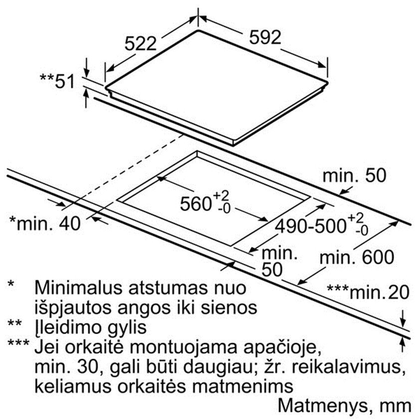 Bosch PIE611BB1E цена и информация | Kaitlentės | pigu.lt