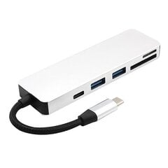 1 vnt 5-in-1 USB adapteris kaina ir informacija | Adapteriai, USB šakotuvai | pigu.lt