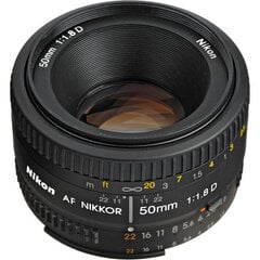 Nikon AF Nikkor 50mm f/1.8D цена и информация | Объективы | pigu.lt