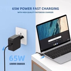 65W 20V 3.25A Совместим с зарядным устройством для ноутбуков Lenovo цена и информация | Зарядные устройства для ноутбуков	 | pigu.lt