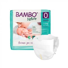 Ekologiškos sauskelnės BAMBO Premature, 0, 1-3 kg, 24 vnt. kaina ir informacija | Sauskelnės | pigu.lt