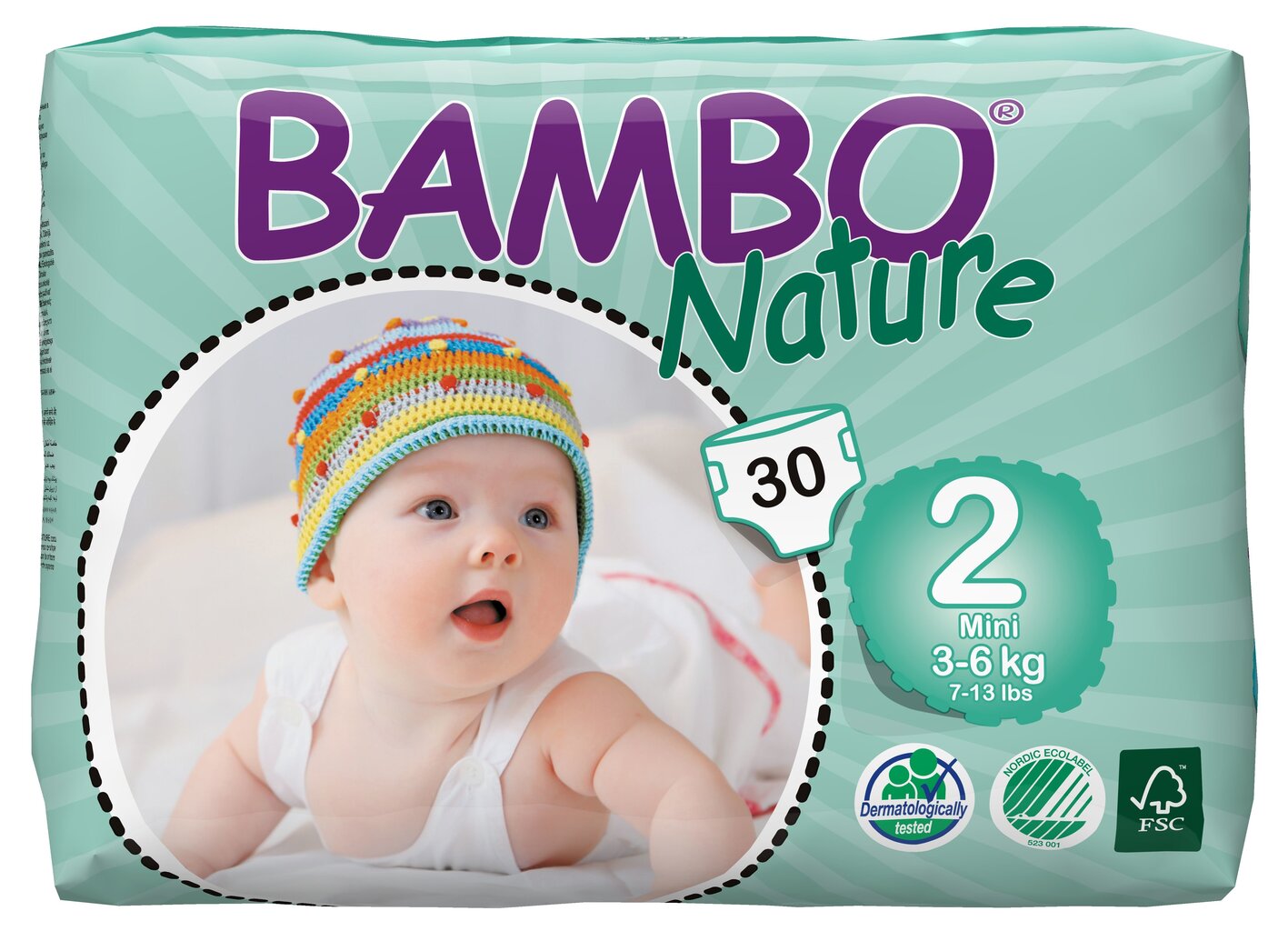 Ekologiškos sauskelnės BAMBO Nature Mini, 2, 3-6 kg, 30 vnt. kaina ir informacija | Sauskelnės | pigu.lt