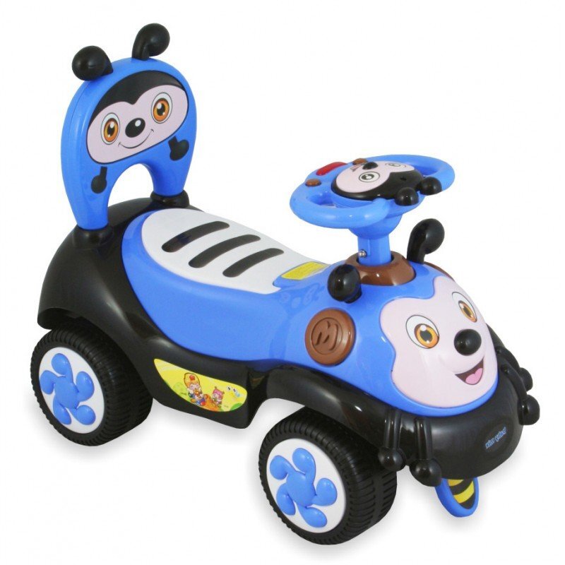Paspiriama mašinėlė Bitutė Baby Mix, mėlyna kaina ir informacija | Žaislai kūdikiams | pigu.lt