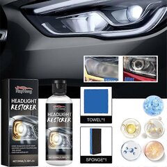 Priekinių Žibintų Restauravimo Priemonė Automobilių Žibintų Poliravimo Rinkinys Priekinių Žibintų Remonto Priemonė Greita Valiklis_3pcs kaina ir informacija | Moto reikmenys | pigu.lt