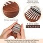 Mini Kalimba nykščio pianinas, masyvo medžio 8 klavišų pianinas, nešiojamas цена и информация | Klavišiniai muzikos instrumentai | pigu.lt