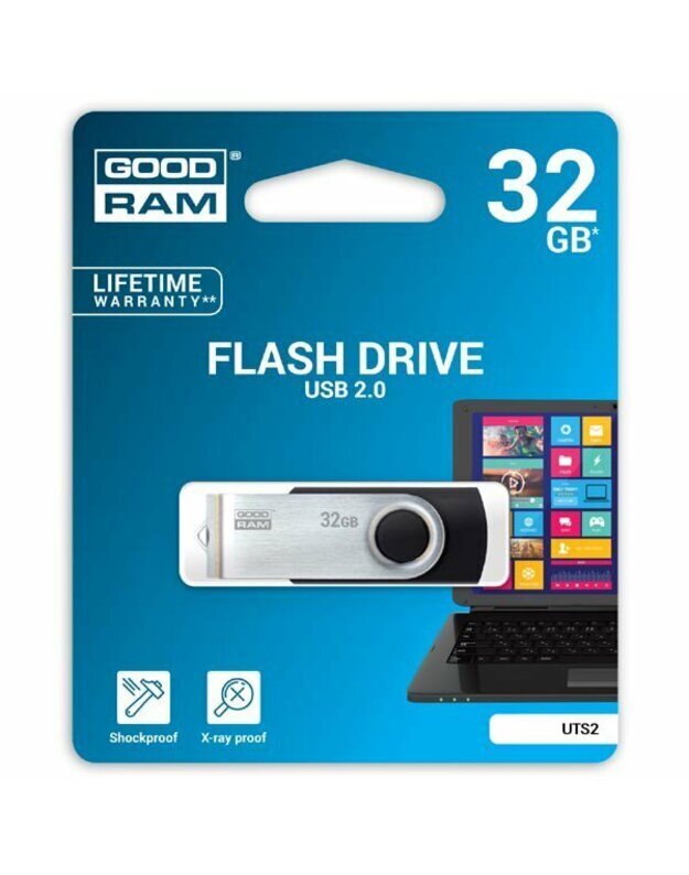 Goodram UTS2 USB 2.0 32GB цена и информация | USB laikmenos | pigu.lt