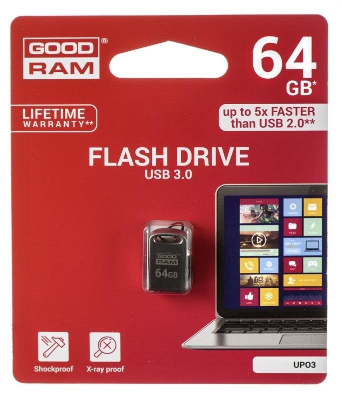 GoodRam Point 64GB USB USB 3.0 kaina ir informacija | USB laikmenos | pigu.lt