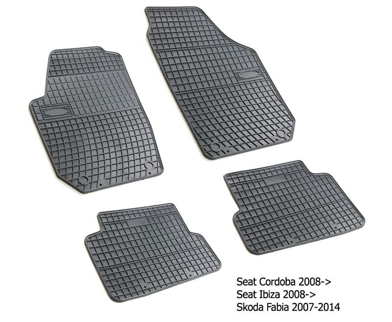Guminiai kilimėliai Skoda Fabia II 2007-> kaina ir informacija | Modeliniai guminiai kilimėliai | pigu.lt