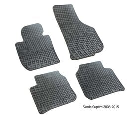 Резиновые коврики Skoda Superb II 2008-> цена и информация | Модельные резиновые коврики | pigu.lt