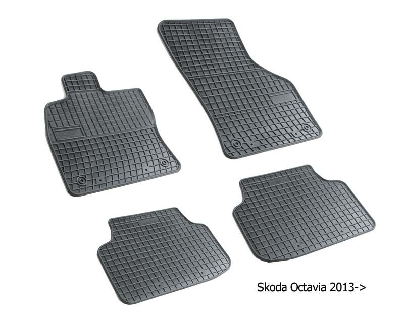 Guminiai kilimėliai Skoda Octavia III 2012-> цена и информация | Modeliniai guminiai kilimėliai | pigu.lt