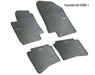 Guminiai kilimėliai HYIUNDAI i20 2008-2017 цена и информация | Модельные резиновые коврики | pigu.lt