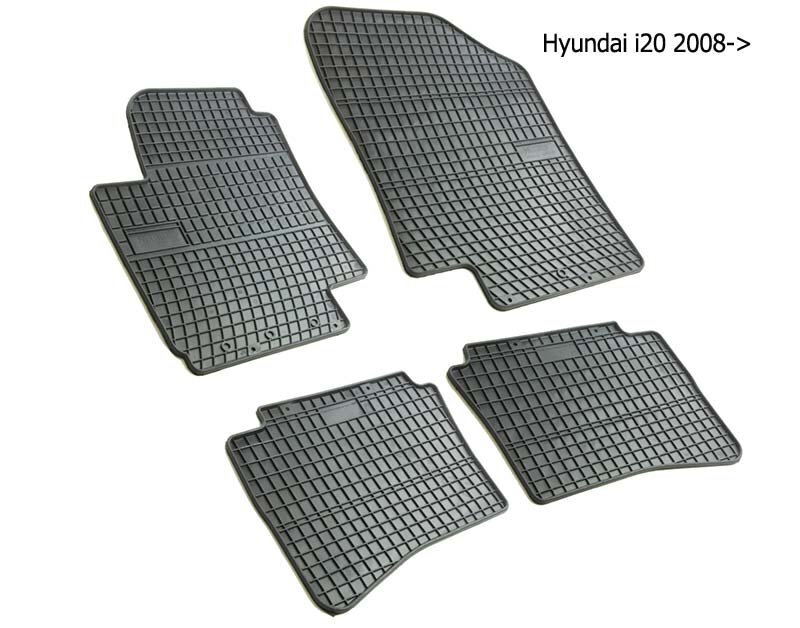 Guminiai kilimėliai HYIUNDAI i20 2008-2017 цена и информация | Modeliniai guminiai kilimėliai | pigu.lt