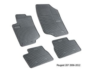 Guminiai kilimėliai PEUGEOT 207 2006-2012 kaina ir informacija | Modeliniai guminiai kilimėliai | pigu.lt
