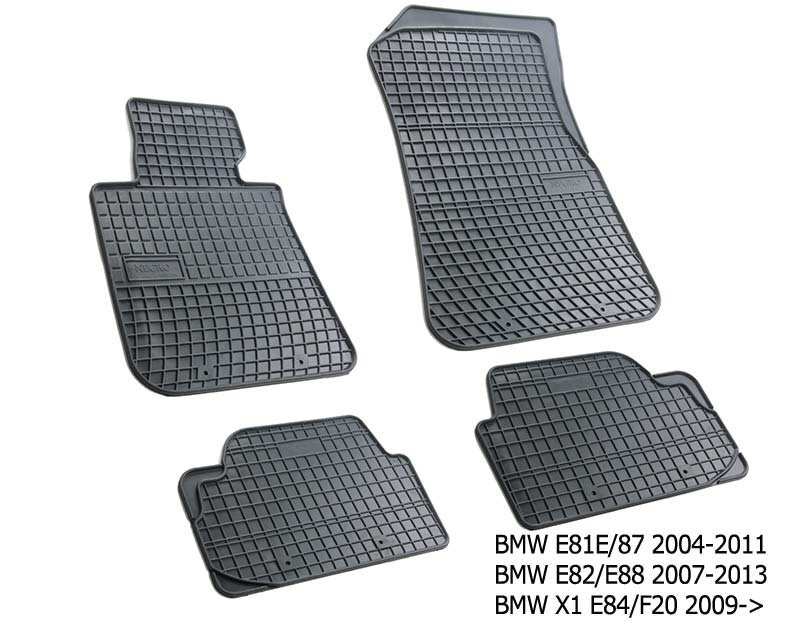 Guminiai kilimėliai BMW E81/E87/E82/E88 series 1 2004-&gt; /4pc, 0662 kaina ir informacija | Modeliniai guminiai kilimėliai | pigu.lt