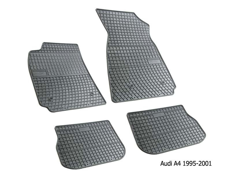 Guminiai kilimėliai AUDI A4 - B5 1994-2001 /4pc, 0721 kaina ir informacija | Modeliniai guminiai kilimėliai | pigu.lt