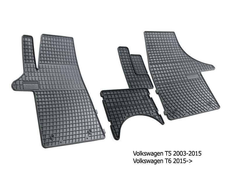 Guminiai kilimėliai Volkswagen T5, T6 2003-2015, 2015-&gt; /3pc, D0073 kaina ir informacija | Modeliniai guminiai kilimėliai | pigu.lt