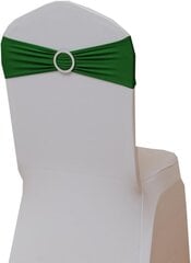 10 vnt Green Chair Sashes Bows Dekoratyvinė elegantiška vestuvinė kėdė цена и информация | Автомобильные чехлы, аксессуары | pigu.lt