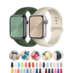 Silikoniranneke Apple Watchille 45mm 44mm 42mm 49mm 41mm 40mm 38mm correa apyrankė iwatch Series 8 7 9 SE 4 3 5 Ultra 6 koboltinininen kaina ir informacija | Išmaniųjų laikrodžių ir apyrankių priedai | pigu.lt