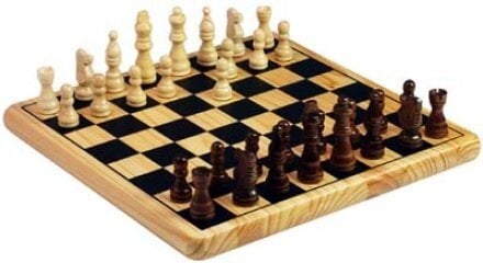 Žaidimas Mediniai šachmatai kaina ir informacija | Stalo žaidimai, galvosūkiai | pigu.lt