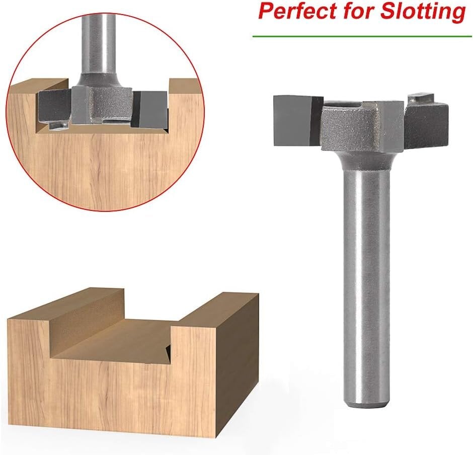 Cnc frezavimo antgalis – 6,35 mm kotelis – profesionalus dailidės įrankis цена и информация | Maršrutizatoriai (routeriai) | pigu.lt