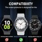 Yijule 5 vnt Samsung Galaxy Watch 6 Classic 47mm dėklas ir ekrano apsauga, HD grūdinto stiklo ekrano apsauga + sidabrinis plieninis žiedas + kietas kompiuterio buferio dėklas, skirtas Galaxy Watch 6 Classic 47 mm - S kaina ir informacija | Išmanioji technika ir priedai | pigu.lt