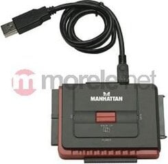 Переходник Manhattan USB 2.0 на SATA IDE/ATA 2,5/3,5" HDD/SSD BackUp цена и информация | Кабели и провода | pigu.lt