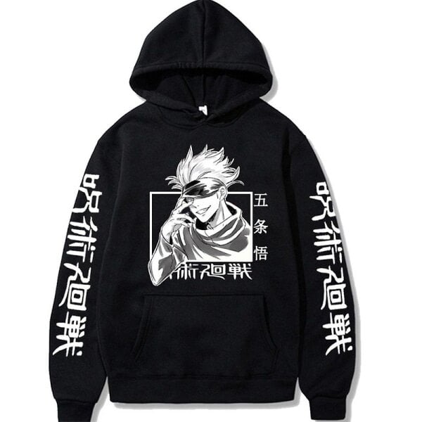 Suaugusiesiems Jujutsu Kaisen Anime Hoodie Gojo Satoru Spausdinti gobtuvai Viršutiniai megztiniai megztiniai Dovanos kaina ir informacija | Gartraukiai | pigu.lt