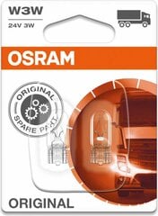 Automobilio lemputės Osram 02B 3W 24V W2.1X9,5D kaina ir informacija | Automobilių lemputės | pigu.lt